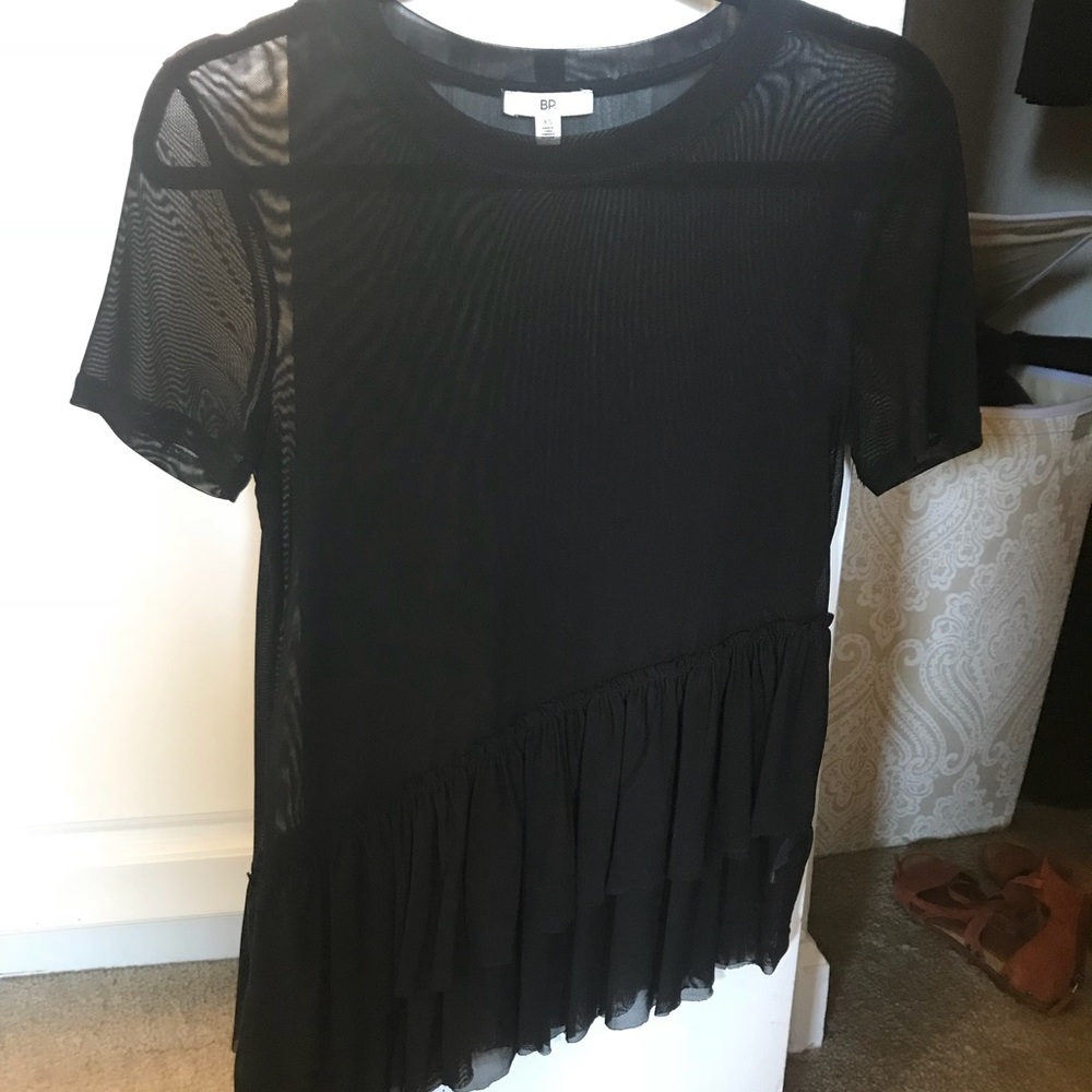 Black Sheer Blouse